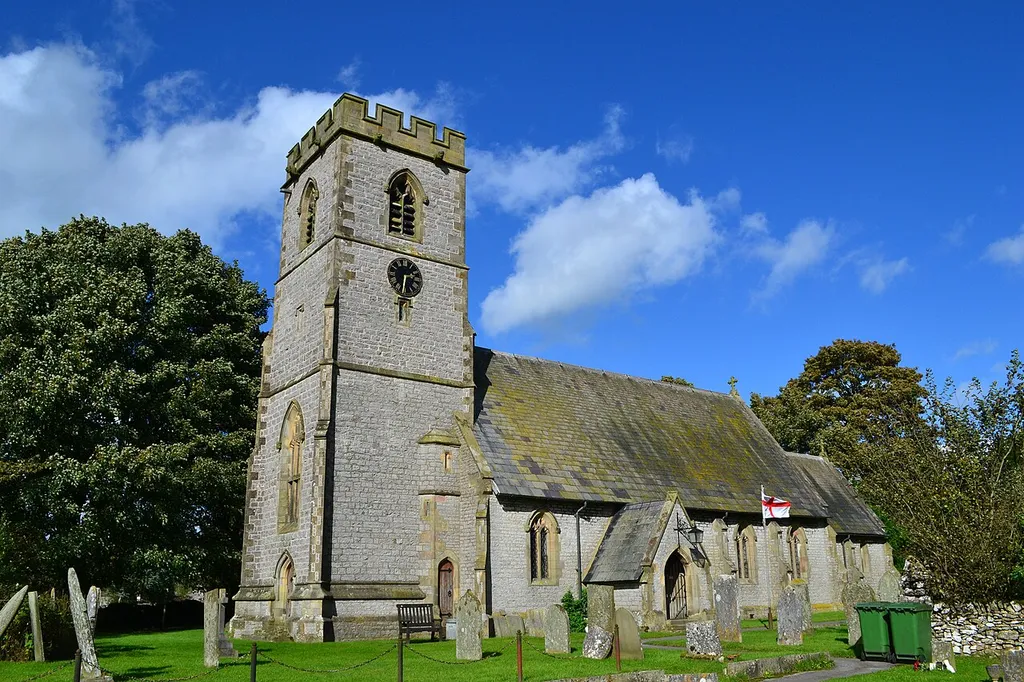 St Thomas' parish church, Biggin by Hartington, Derbyshire, seen from the south