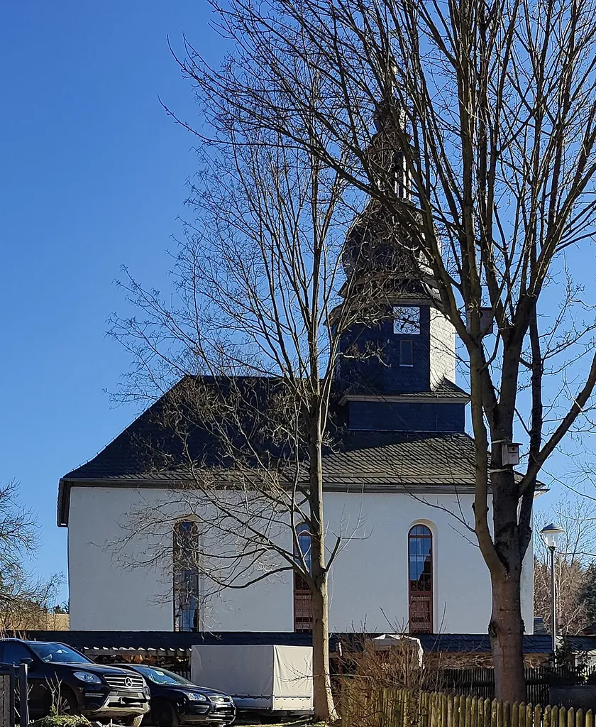 Evangelische Dorfkirche St. Simon und Judas Altengesees, Gemeinde Remptendorf, Thüringen, Deutschland