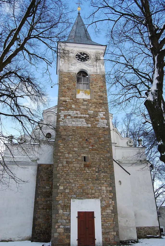 Kostel sv. Martina. Bernartice. Okres Písek. Česká republika.