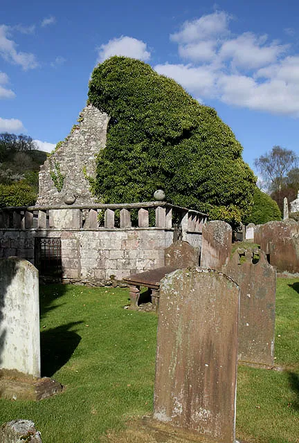 Glencairn Old Church ruins, Dumfriesshire. This is the ivy-clad west gable wall of the 13th century ruined church in Glencairn Churchyard at Kirkland. Only the east and west gable walls remain on the east side of the present day church. This was Moniaive's only church until the 19th century. .mw-parser-output .messagebox{margin:4px 0;width:auto;border-collapse:collapse;border:2px solid var(--border-color-progressive,#6485d1);background-color:var(--background-color-neutral-subtle,#fbfcff);color:var(--color-base,#202122);box-sizing:border-box;border-inline-start-width:8px}.mw-parser-output .messagebox.mbox-small{font-size:88%;line-height:1.25em}.mw-parser-output .mbox-warning,.mw-parser-output .mbox-speedy{border:2px solid var(--border-color-error,#b22222);background:var(--background-color-error-subtle,#ffdbdb);border-inline-start-width:8px}.mw-parser-output .mbox-serious,.mw-parser-output .mbox-delete,.mw-parser-output .mbox-stop{border:2px solid var(--border-color-error,#b22222);border-inline-start-width:8px}.mw-parser-output .mbox-issue,.mw-parser-output .mbox-content{border:2px solid #f28500;background:var(--background-color-warning-subtle,#ffe);border-inline-start-width:8px}.mw-parser-output .mbox-query,.mw-parser-output .mbox-style{border:2px solid #f4c430;background:var(--background-color-warning-subtle,#ffe);border-inline-start-width:8px}.mw-parser-output .mbox-shit{border:2px solid #960;border-inline-start-width:8px}.mw-parser-output .mbox-license{border:2px solid #88a;border-inline-start-width:initial}.mw-parser-output .mbox-legal{border:2px solid var(--border-color-notice,#666);background:var(--background-color-base,#fff);border-inline-start-width:8px}.mw-parser-output .mbox-honor{border:2px solid #ca3;background:var(--background-color-warning-subtle,#fcf4db);border-inline-start-width:8px}.mw-parser-output .mbox-growth{border:2px solid #8d4;background:var(--background-color-success-subtle,#d5fdf4);border-inline-start-width:8px}.mw-parser-output .mbox-move{b