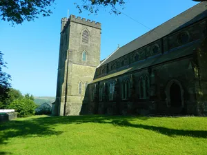 Church of St Michael and All Angels, Llangynwyd with Maesteg, including enclosing graveyard wall.