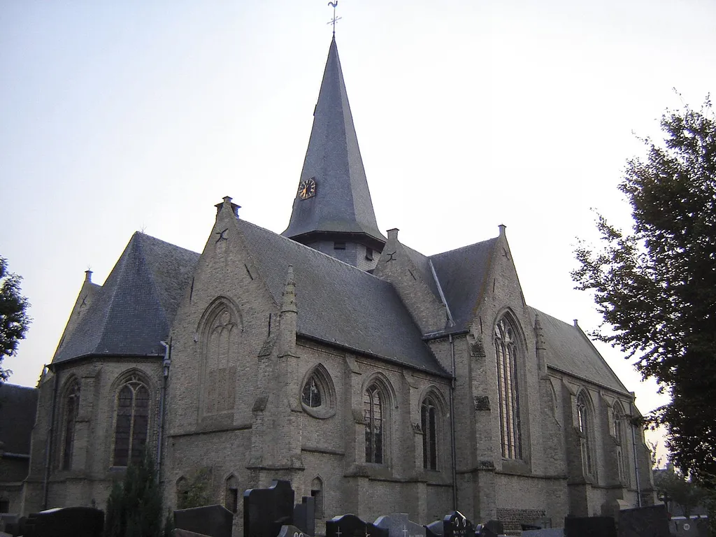 Church of Saint Blaise in Krombeke. Krombeke, Poperinge, West Flanders, Belgium