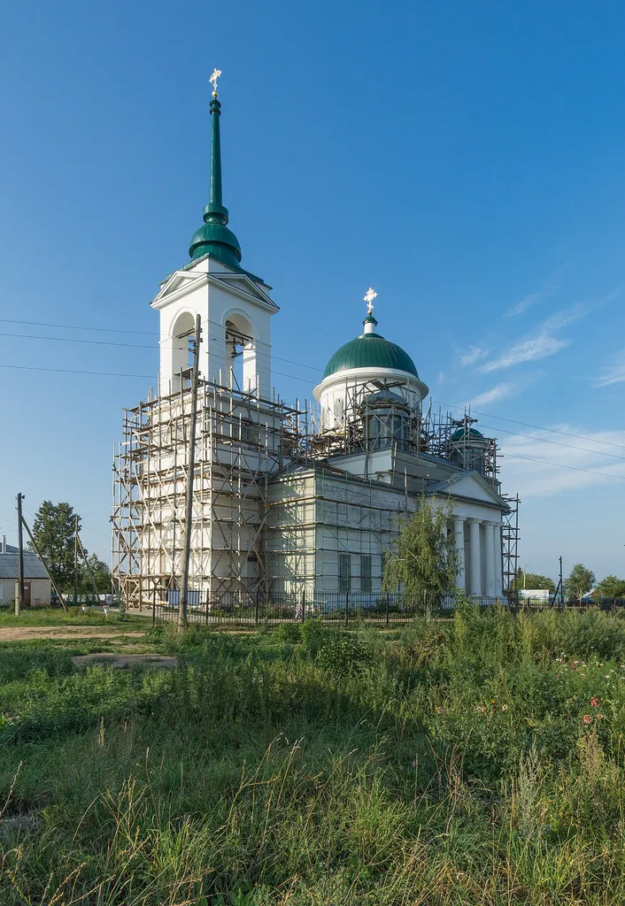 Церковь Богоявления Господня: улица Шоссейная, 144 Б., Богоявление, Дальнеконстантиновский район, Нижегородская область