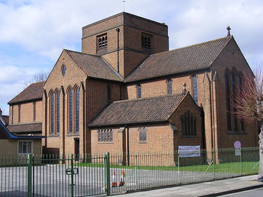 Architects Newberry &amp; Fowler. Built 1935-1937, replacing a smaller mission chapel
