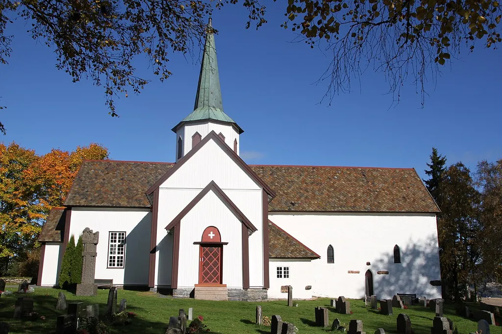 Church in the municipality of Lunner, at Hadeland (Oppland county, Norway).
