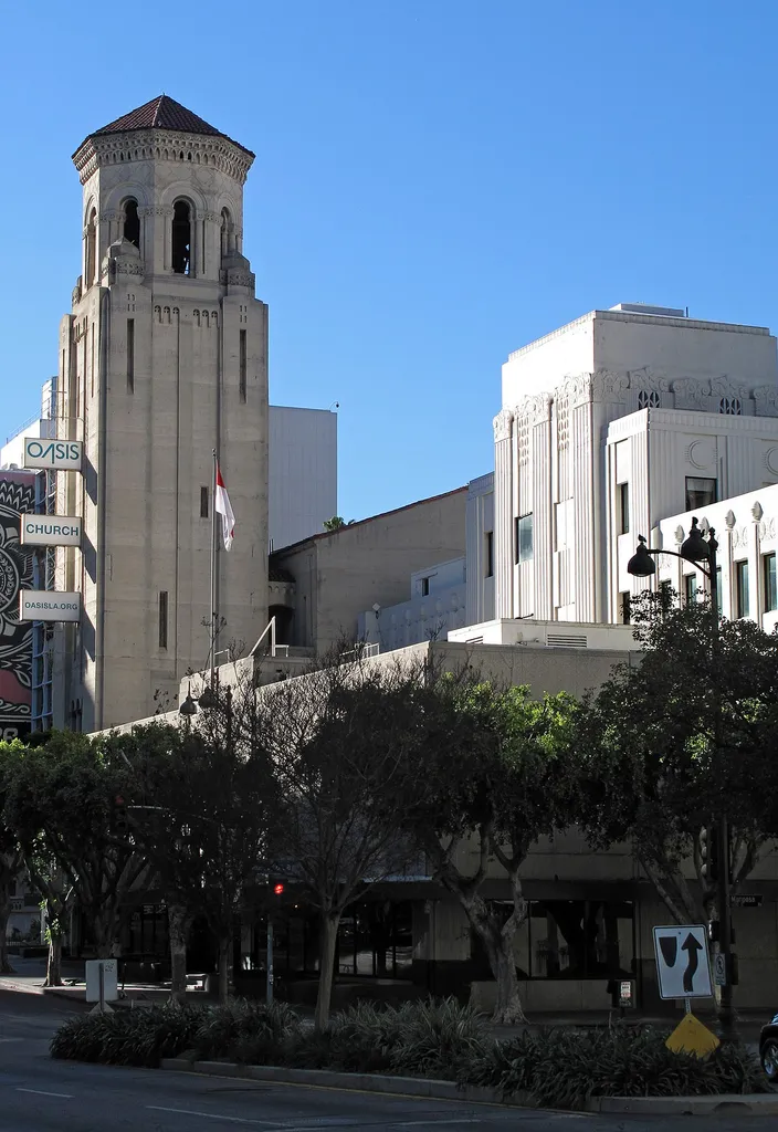 Oasis Church, 634 S. Normandie Ave, Los Angeles, CA, at the intersection of Normandie Ave. and Wilshire Blvd.