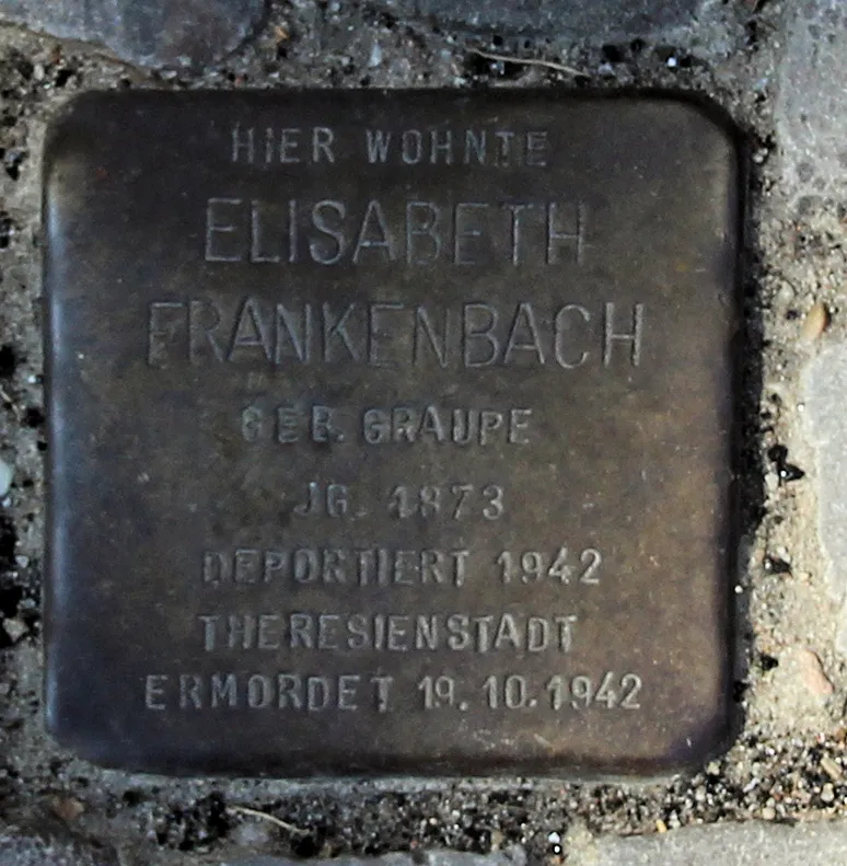Stolperstein dedicated to Elisabeth Frankenbach