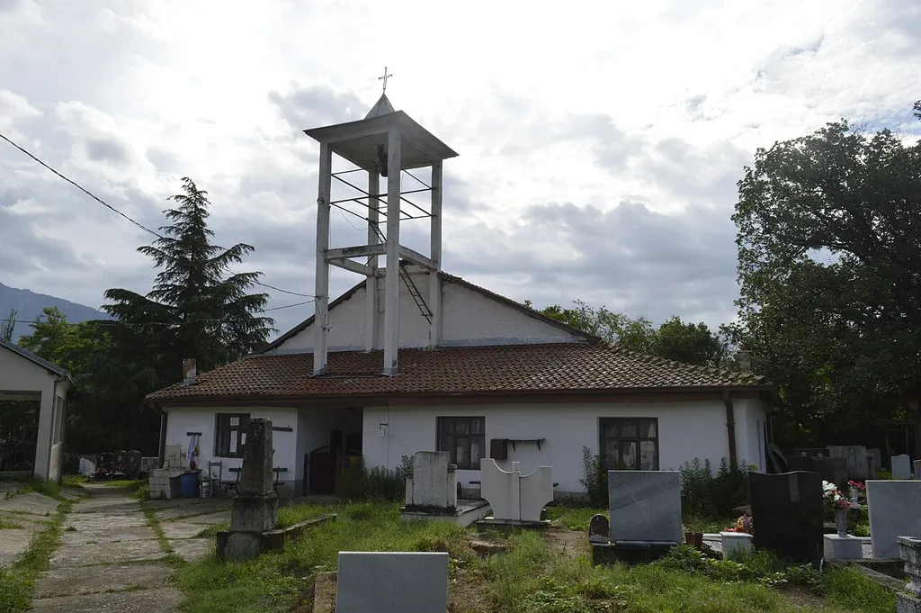 View of the St. Athanasius Church in the village Bogomila