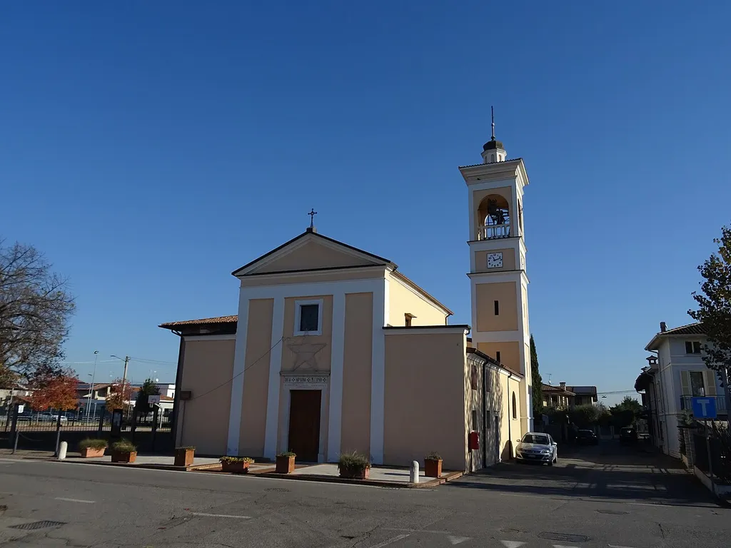 Chiarini (Montichiari, Lombardy, Italy), Holy Trinity church, also known as Saints Eurosia and Scholastica church