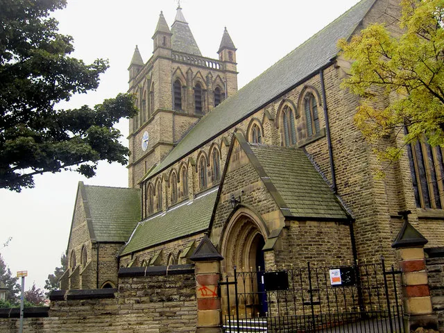 St Edward the Confessor's parish church Kingstone, Barnsley, South Yorkshire, seen from the southeast