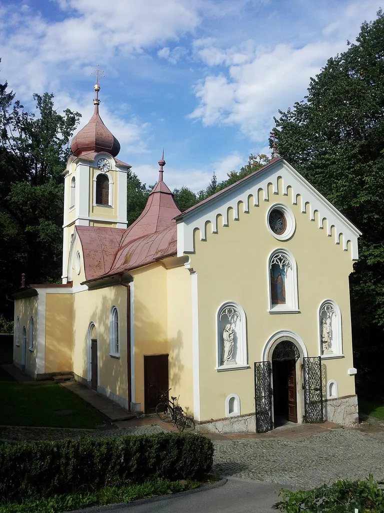 Blick auf die Mariagrüner Kirche