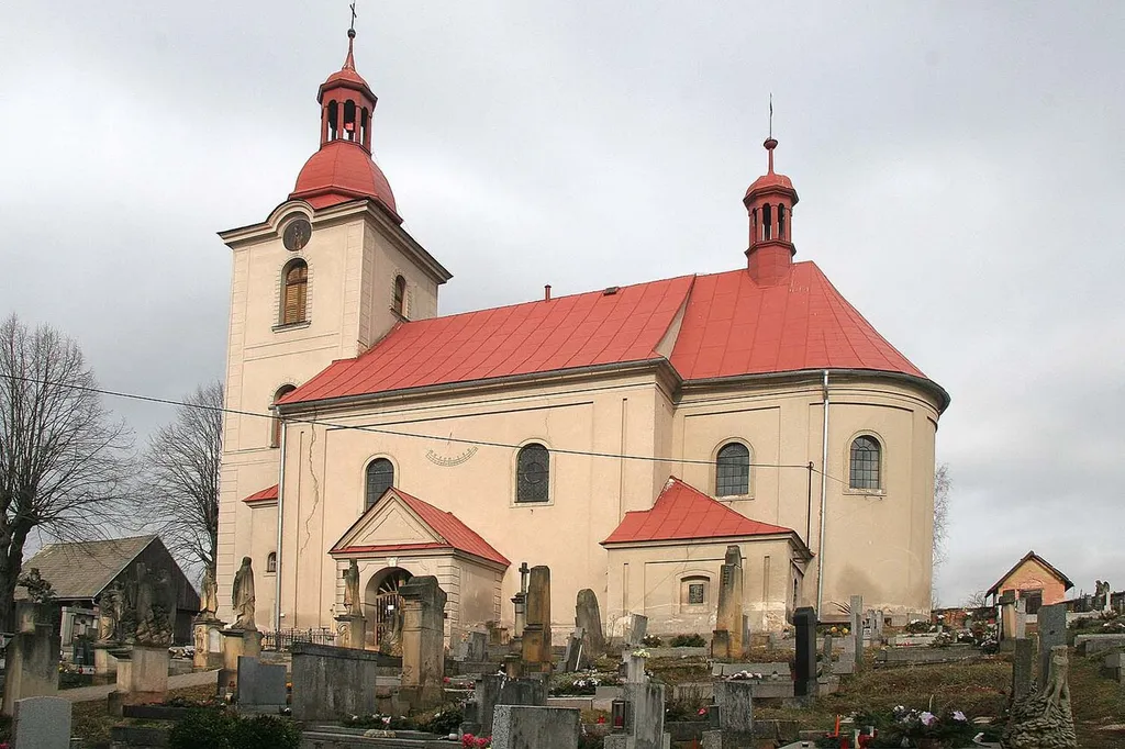 Church of the Nativity of Virgin Mary in Úbislavice, Jičín District, Czech Republic