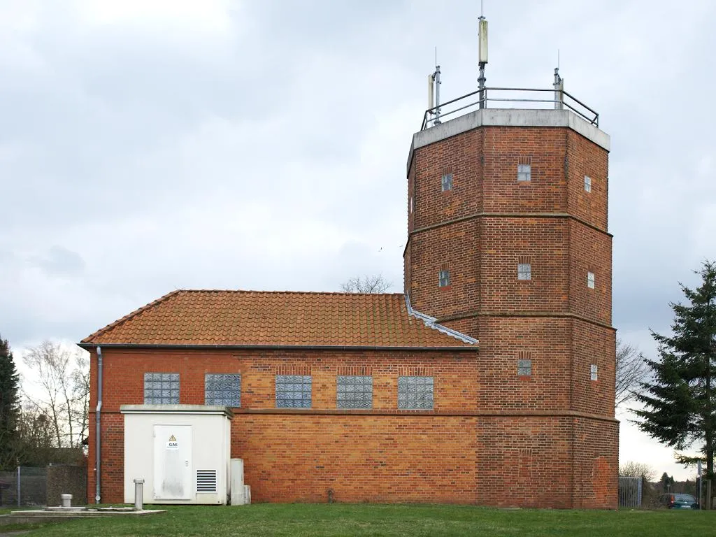 Ratzeburg (Schleswig-Holstein, Germany), water tower St. Georgsberg, photo 2010