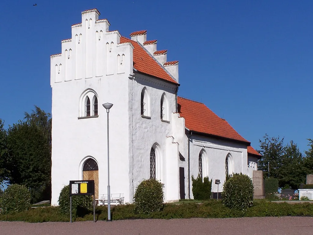 Felestads kyrka - Exterior from southwest.