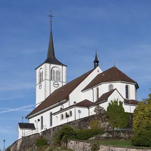 Saint-Laurent parish church with ossuary and oratory