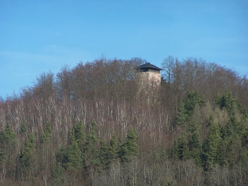 Ansicht der Ruine Frankenberg von Süden
