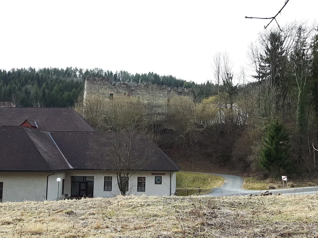 The ruins of the castle Rein in Eisbach, Gratwein-Straßengel, Styria, Austria