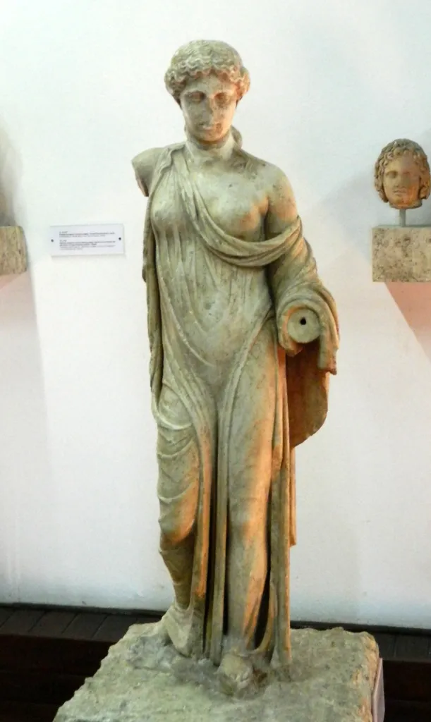 The marble statue of Aphrodite