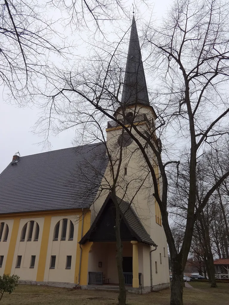 Christuskirche von Georg Büttner, im Heimatstil zwischen 1914 bis 1916 errichtet