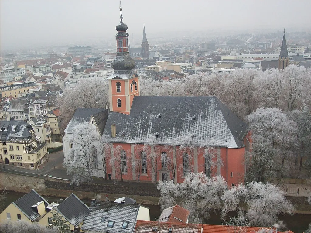 Evangelische Pauluskirche Bad Kreuznach, fotografiert in Richtung Süden