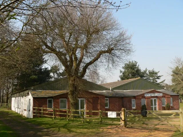 Faith Chapel Baptist church This is along a tree-lined avenue next to Woodbridge Rugby Football Club's grounds.