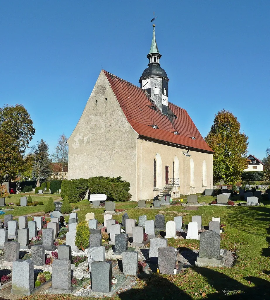 This image shows the evangelic church in Ruppendorf in Saxony.
