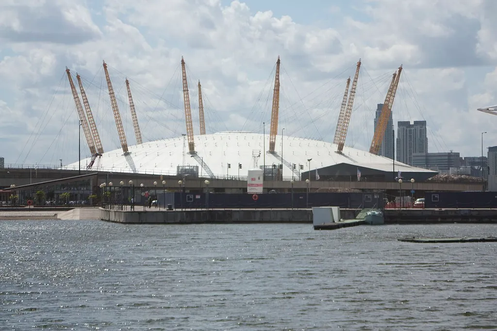 former Millenium now O2 Dome; 2011, view from Excel Marina