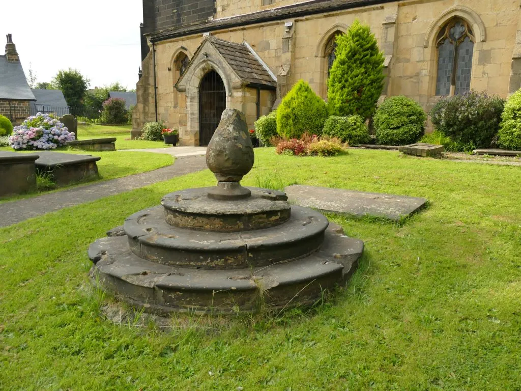 Former sundial in St Mary's churchyard