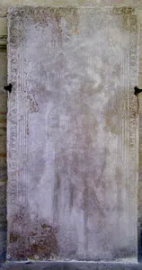 Dijon St Benigne cathedral, Druyes d'Éguilly ledger stone