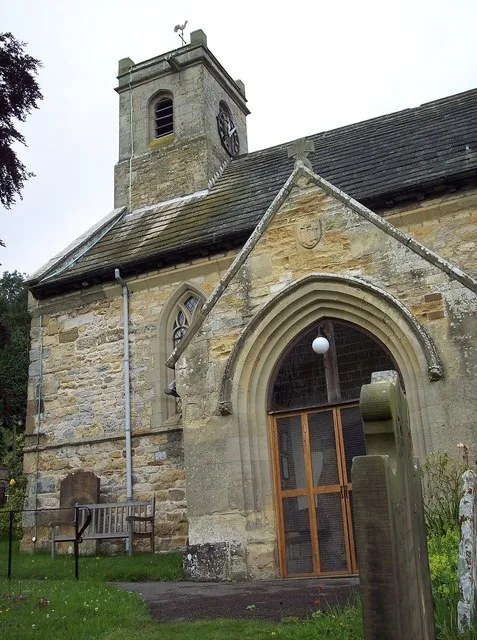 St Oswalds Church, Oswaldkirk - Porch Some of the stones in the porch dated from the Saxon/Viking period. The West wall and the North doorway date from the Norman period.