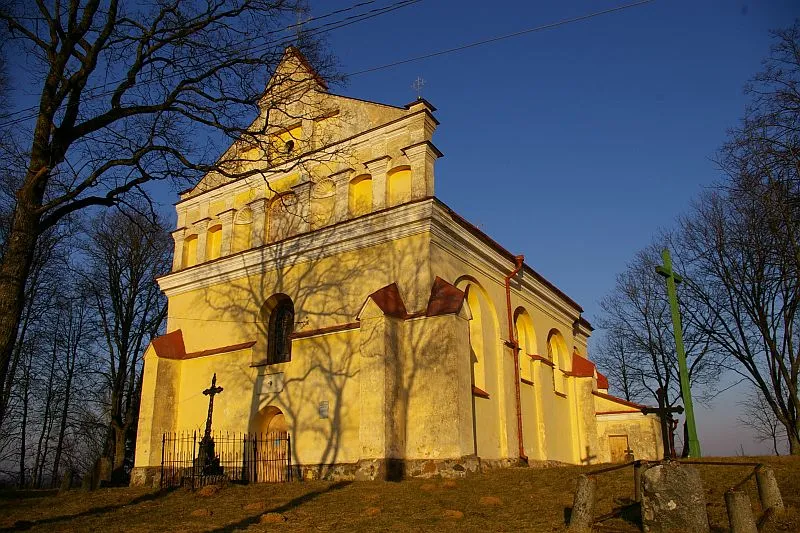 The church of Rykantai (Lithuania).