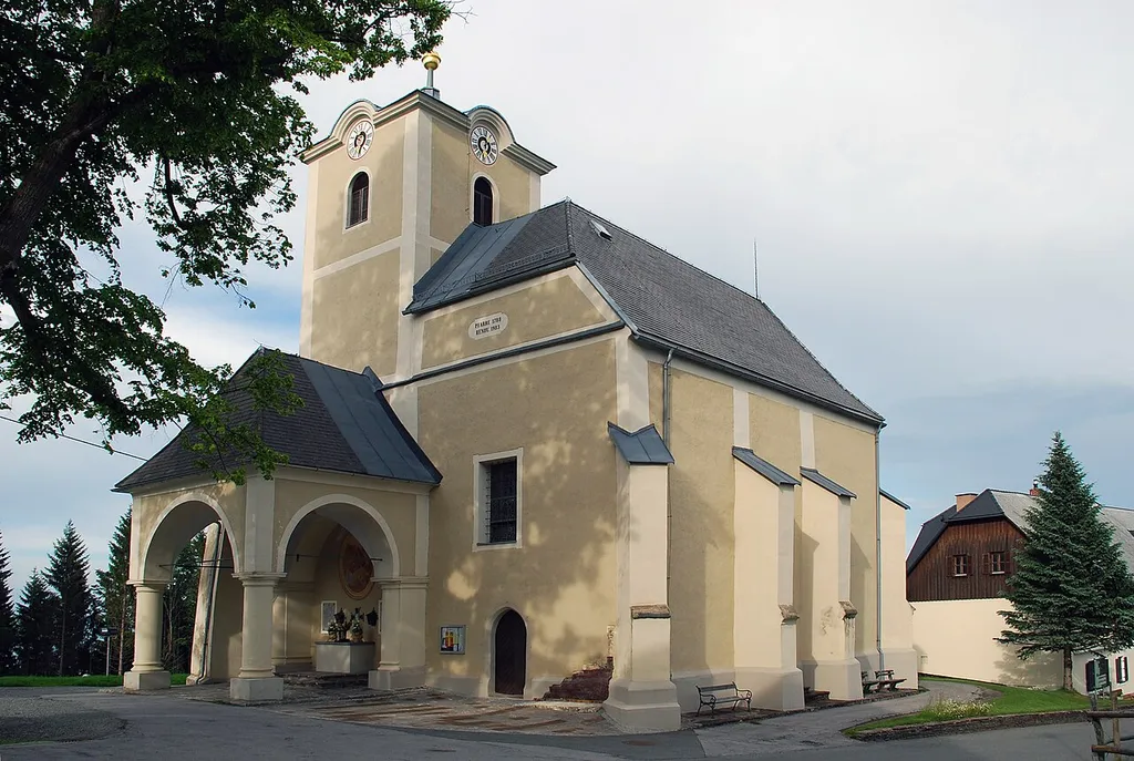 Garanas, Steiermark, Österreich: Kirche St. Anna ob Schwanberg This media shows the protected monument with ObjektID 3421 in Austria. (Commons, de, Wikidata)