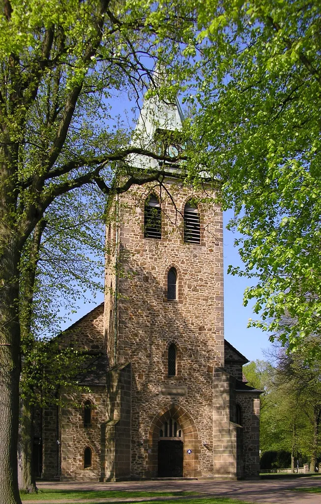 Church in Löhne, District of Herford, North Rhine-Westphalia, Germany.