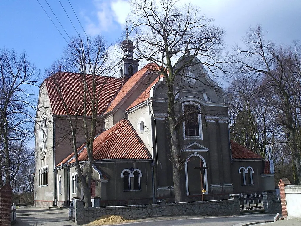 Saint Martin church in Strzelce Wielkie, Poland
