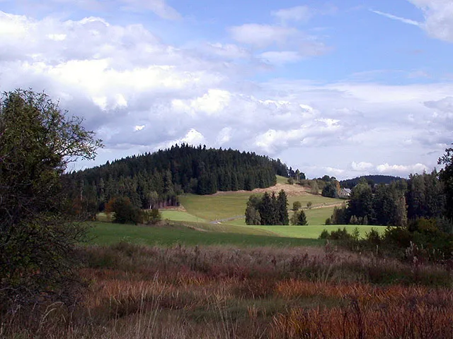 Die Kuppe des Burgberges in Neuhaus