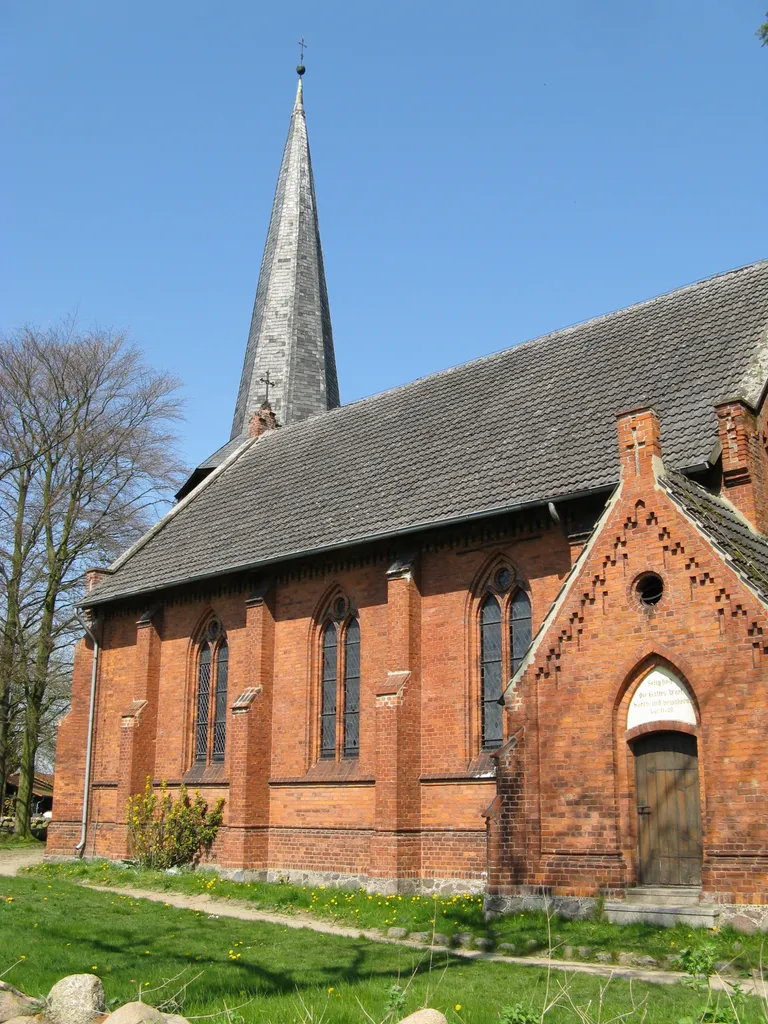 Church in Burow, Mecklenburg-Vorpommern, Germany