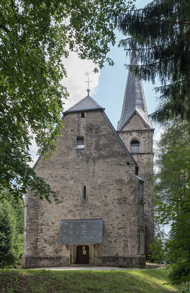 Subsidiary church Saint Leonard in Sankt Leonhard an der Saualpe, market town Griffen, district Völkermarkt, Carinthia, Austria, EU