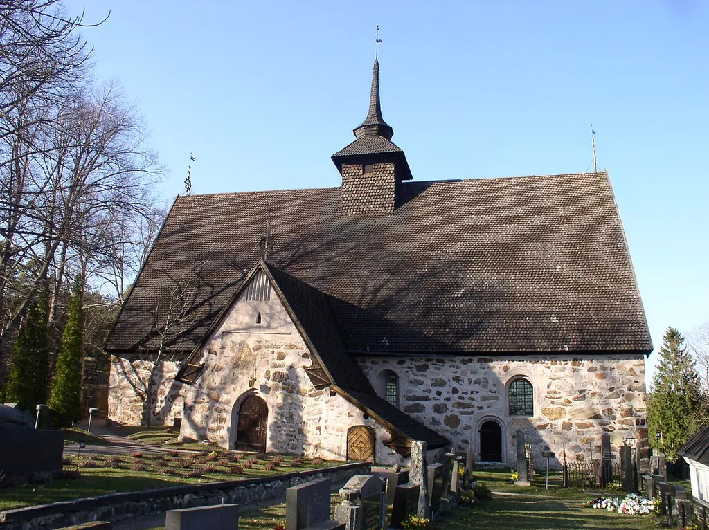 Rymättylä church in Rymättylä (Naantali), Finland.