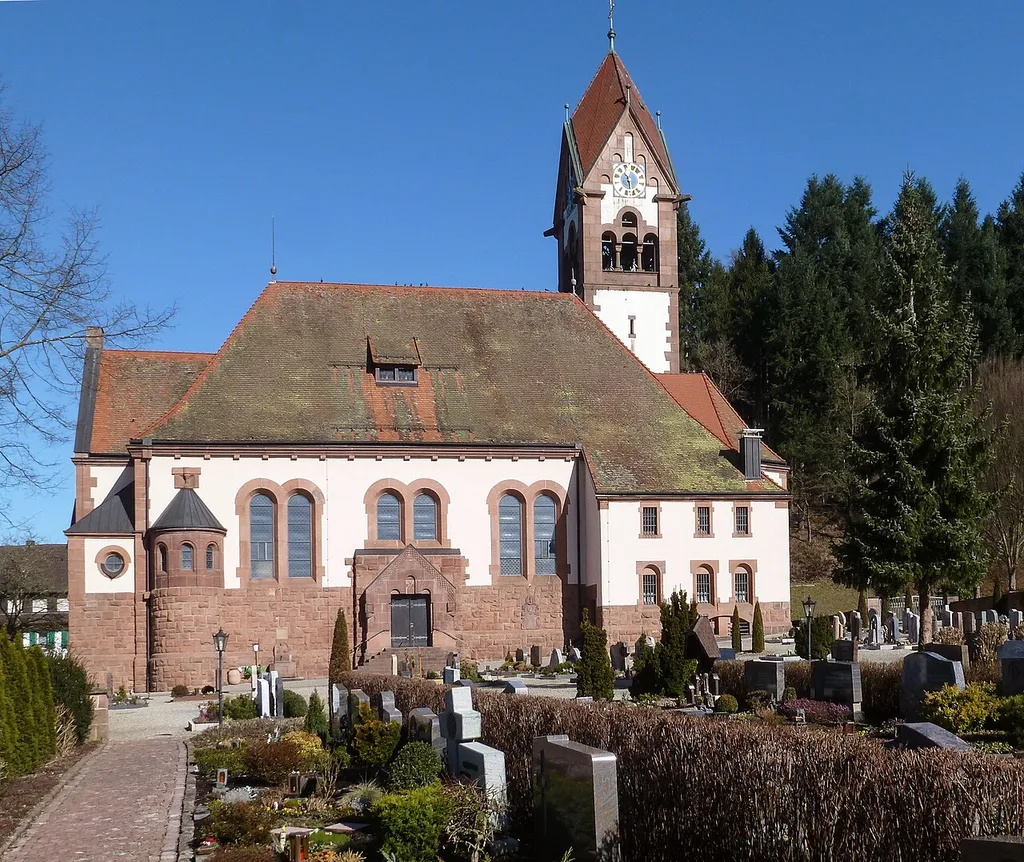 St. Antonius in Schuttertal, Ortenaukreis, Baden-Württemberg, Germany, from south