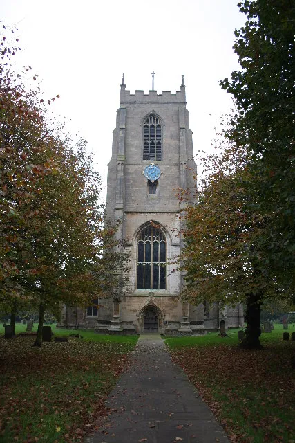 St.Mary's church, Pinchbeck, Lincs. A vast, grand perpendicular church with splendid Early English arcades