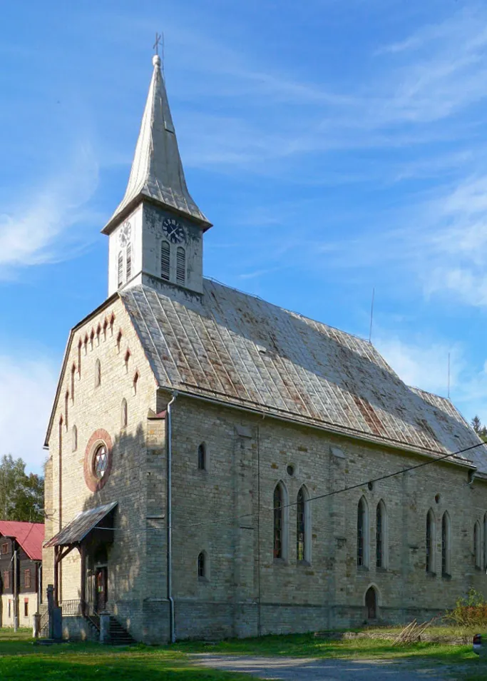 Saint Henry Church in Staré Hamry, Czech Republic.
