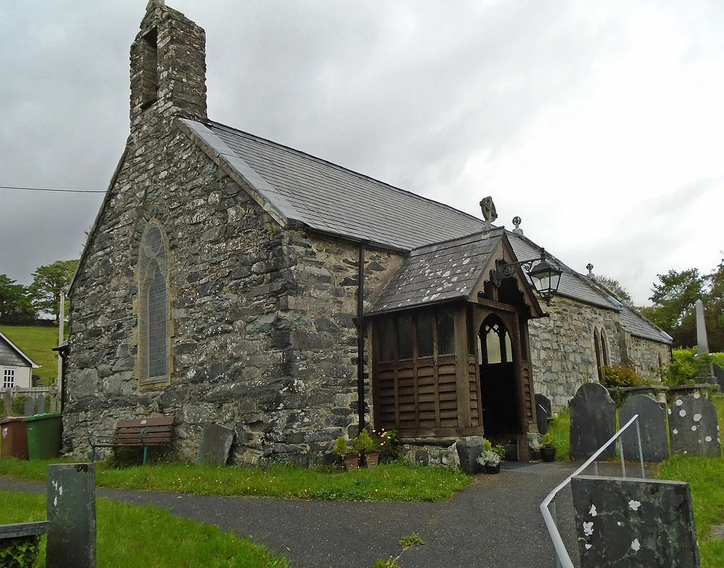 St Peter's Church, Llanbedr, Gwynedd. A grade II* listed building.