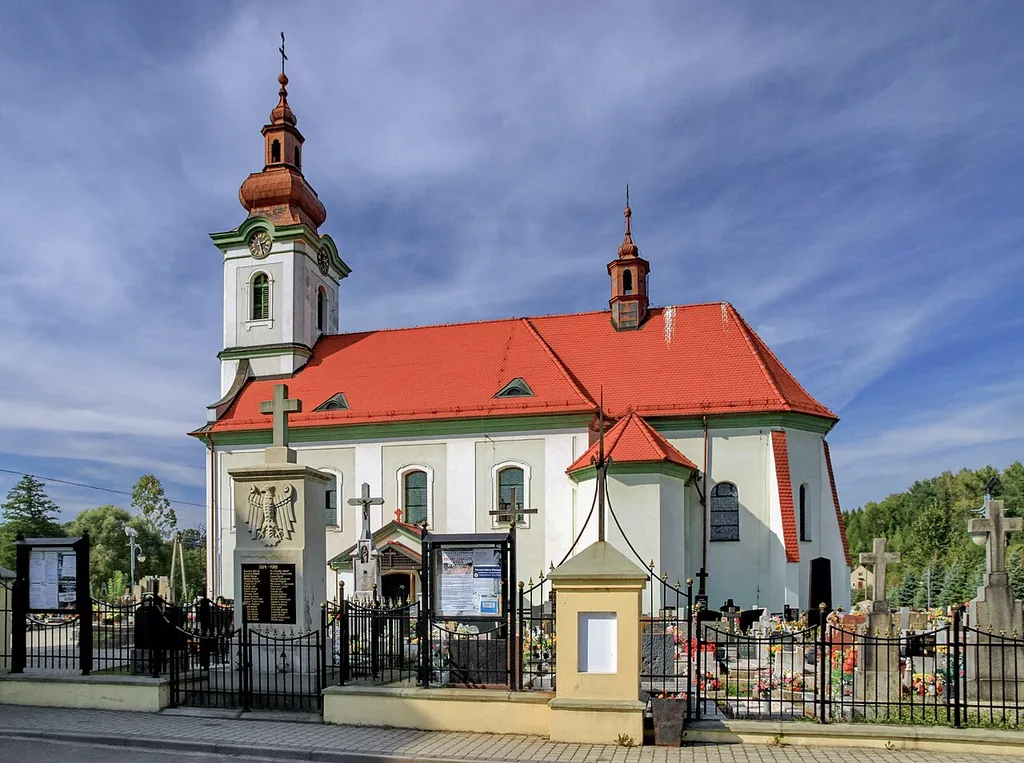 Assumption of Saint Mary church. Zebrzydowice, Silesian Voivodeship, Poland.