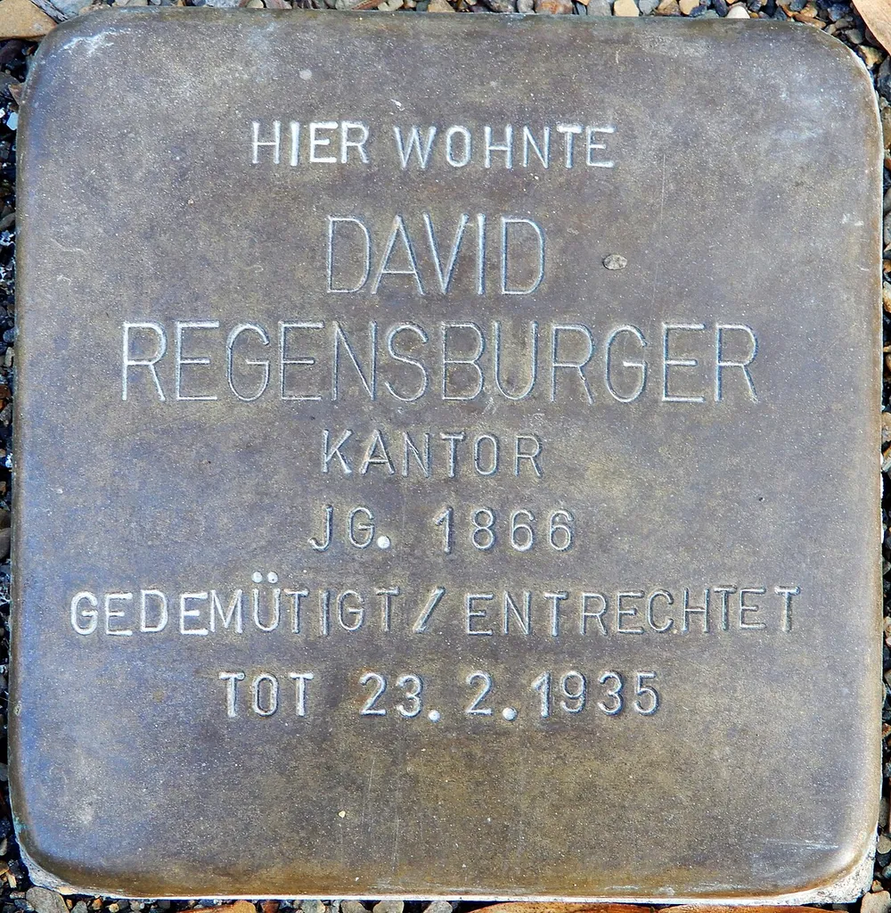 Stolperstein Regensburger, David