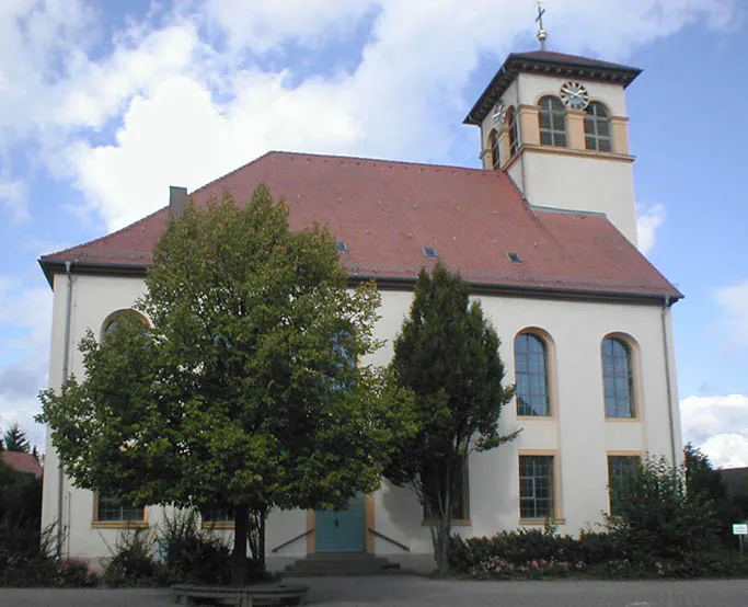 Kirche in Berwangen (Kirchardt, Lkr. Heilbronn), erbaut 1824