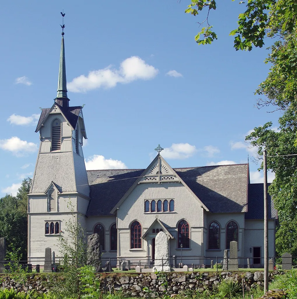 Bjurbäcks kyrka (swedish: church of Bjurbäck), Västergötland, Sweden.