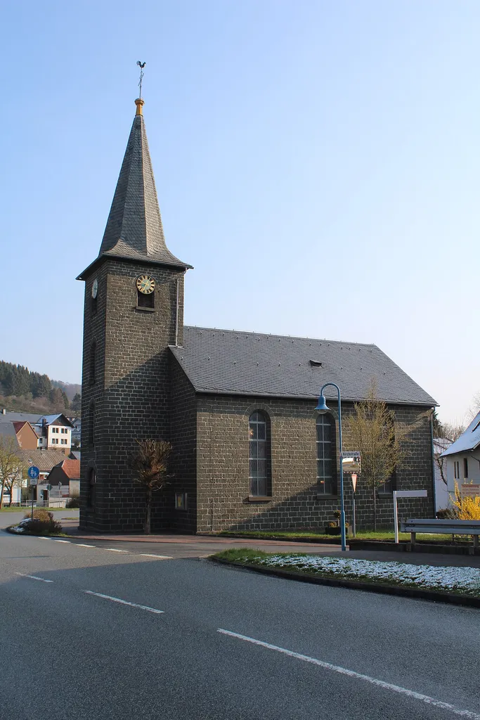 Evangelische Kirche Oberdieten, Breidenbach, Landkreis Marburg-Biedenkopf, Hessen, Deutschland
