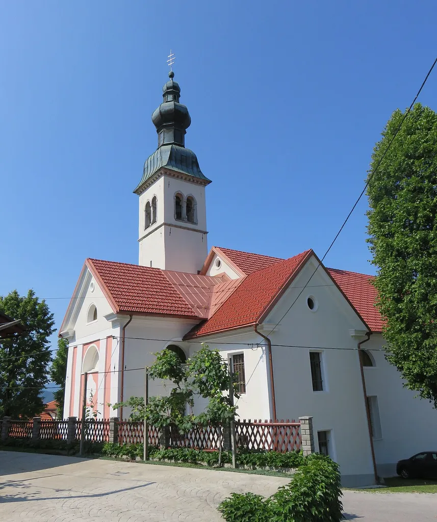 Saint Vitus's Church in Šentviška Gora, Municipality of Tolmin, Slovenia