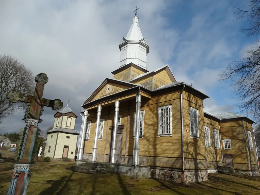 Catholic church, Kuktiškės, Utena district, Lithuania