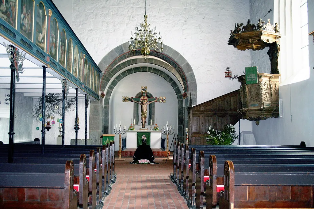 Innenraum der St. Marienkirche Sörup (Schleswig-Holstein)